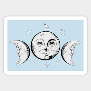 Triple Moon Goddess Magnet